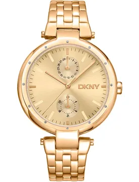 Montre Downtown Multi 38 Mm Yellow Gold / Champagne / Mineral One Size