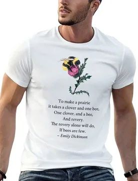 To make a prairie - Emily Dickinson T-Shirt Retro Style Print Casual Top - Aliexpress - FashionsVida