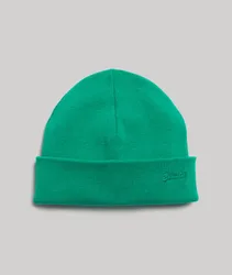 Superdry Herren Grün Vintage Logo Beaniemütze Gerippt