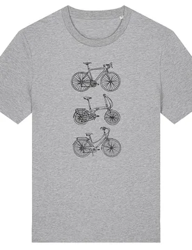 Bikes T-Shirt - Heather Grey - Frank & Faith - FashionsVida