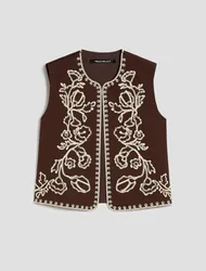 Gilet donna testa di moro