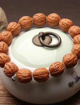 Wild Peach Kernel Beads, Autumn Walnut Handheld Buddhist Beads, Soft and Smooth for Men's Fingertip Play, Single-loop Bracelet - Aliexpress - FashionsVida