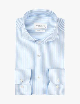 SHIRT X CUTAWAY SF SC BLUE STRIPE male - 45 - FashionsVida