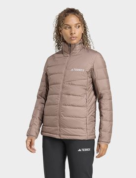 Womens Giacca Terrex Multi Light Down CLIMAWARM - Marrone, marrone marrone Donna taglia XL