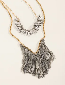 Collar largo con cadenas - Tintoretto - FashionsVida
