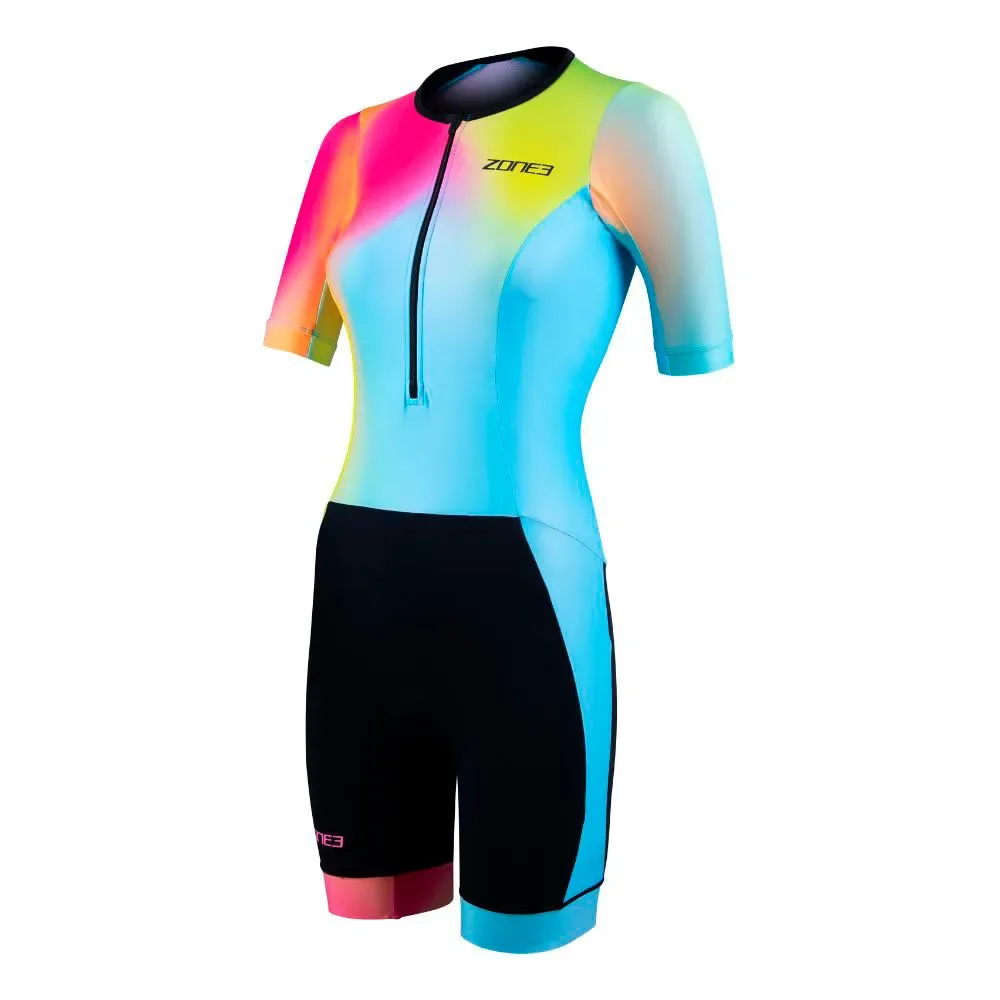 Trisuit A Maniche Corte Activate+ Ricondizionato Neon / Black M - Zone3 - FashionsVida