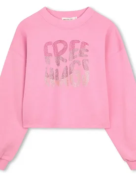 Sweat-shirt U21738 Old Rose 16 Années Fille - Billieblush - FashionsVida