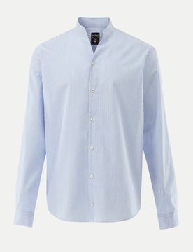 Slim-Fit Hemd mit Streifen Rudo Blau L