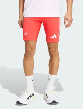 Leggings corti Running Francia S Semi Lucid Red - Adidas - FashionsVida