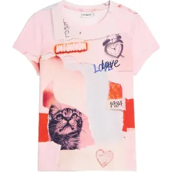 Camiseta de mujer estampada 100% algodón