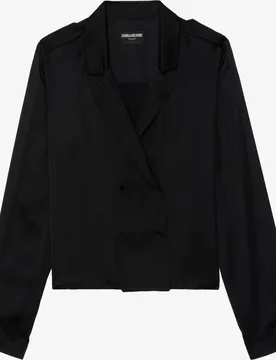 Zadig & Voltaire - Blusa de mujer de viscosa satinada y manga larga - Zadig & Voltaire - FashionsVida