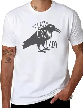 CRAZY Crow Lady T-Shirt man t shirts cotton t shirts for man graphic tees T-Shirt - Aliexpress - FashionsVida