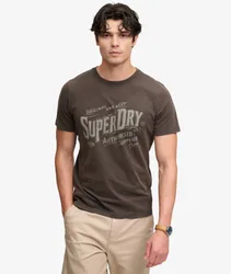 Superdry Herren Vintage Workwear Print T-shirt Black - Größe: M