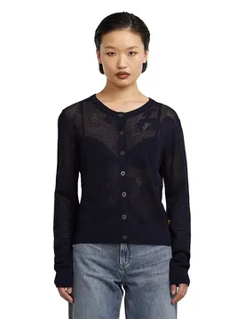 Cardigan D2728-b75 Osaka Blue S