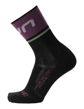 Calzini Lunghi Cycling One Light Black / Violet