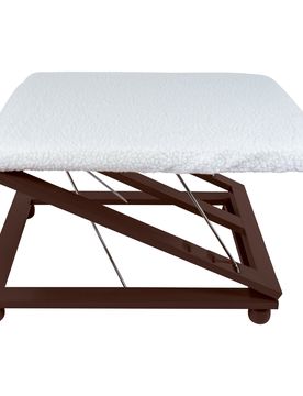 Beinstütze weiss braun