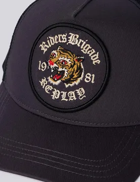 Gorra de hombre de béisbol con aplicación de malla - Replay - FashionsVida
