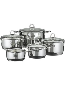 ELO Topfset "Rubin" 9-teilig silber