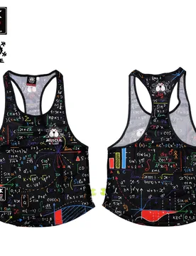 MK Muscle Strength Line Letter Training Sports Running Gym Muscle Strength Leisure Running Half Sleeves Racerback - Aliexpress - FashionsVida