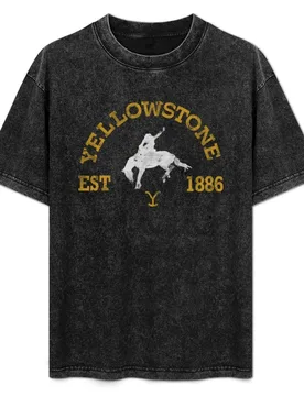 Yellowstone Dutton Ranch Vintage Distressed Collegiate Logo T-Shirt Big and Tall Solid Color T-Shirt - Aliexpress - FashionsVida