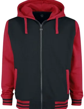Kapuzenjacke für Männer schwarz/rot "Playing The Blame Game" von - Männer - male - RED by EMP - FashionsVida