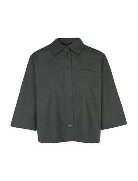 Blusa camisera verde oscuro 40