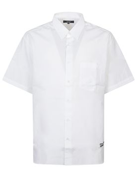 Short Sleeve Button-Up Shirt with Chest Pocket