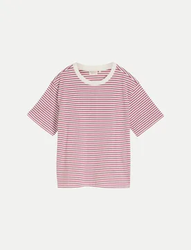 Boxy-Fit T-Shirt Rosa L - Tom Tailor Denim - FashionsVida