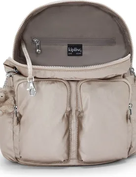 Mochila pequeña de mujer con bolsillos externos - Kipling - FashionsVida