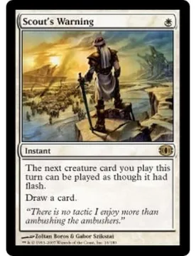 Scout's Warning (foil) Future Sight - Magic: The Gathering - FashionsVida