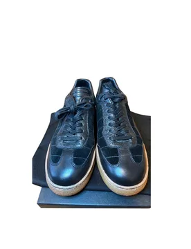 Black Leather & Suede Crepe Sole Trainers - Alexander Wang - FashionsVida