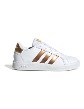 Sneakers bianche con strisce oro Grand Court 2 K 38