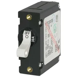 Ac/dc Single Pole Magnetic World Circuit Breaker Switch 30a White One Size unisex