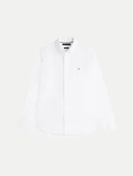 Hemd mit Button-Down Kragen Weiß L