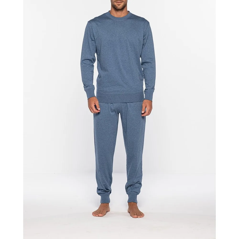 Pijama largo de algodón orgánico, Organix - Punto Blanco - FashionsVida