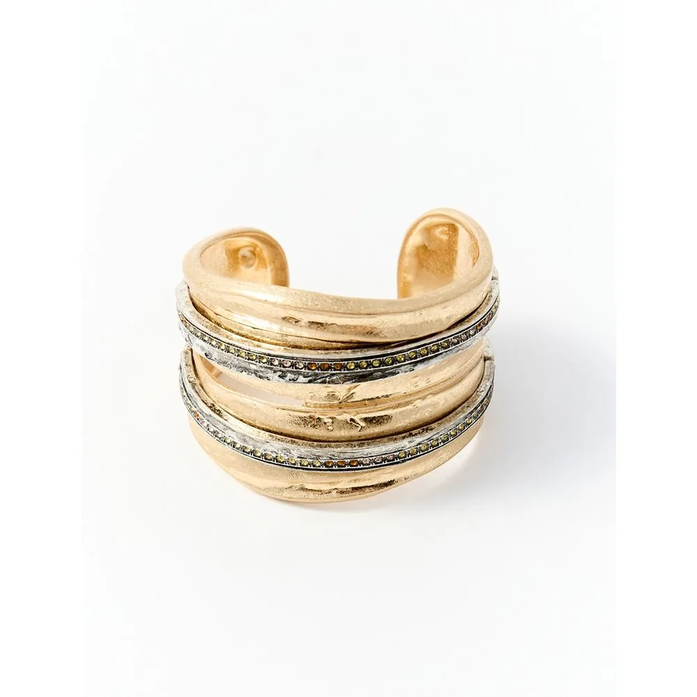 Sfera - Brazalete bicolor brillos - Sfera - FashionsVida