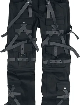 Gothic Stoffhose - Cairo Pant Mens Black - W34L34 bis W38L34 - für Männer - Größe W34L34 - schwarz - Männer - male - Chemical Black - FashionsVida