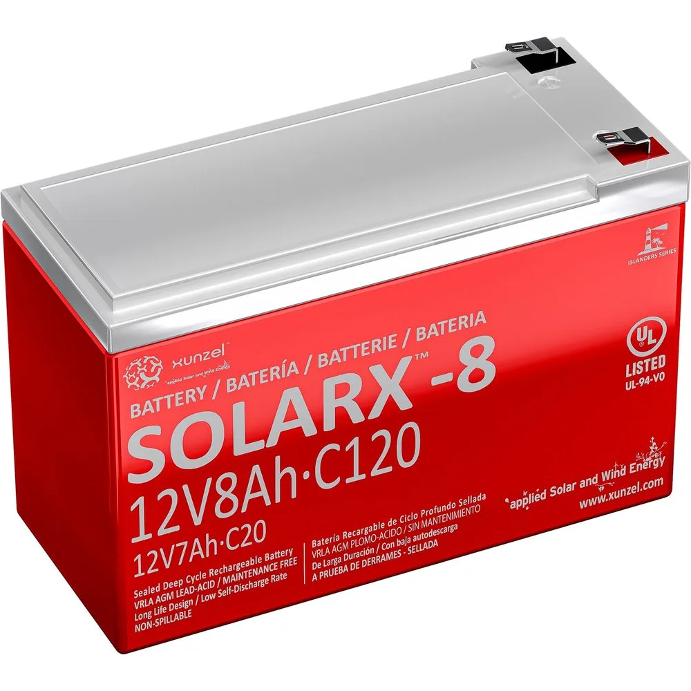 Batería Solar AGM SOLARX8Ah 12V - Xunzel - FashionsVida