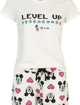 Disney Schlafanzug - Cheat Code - S bis 3XL - für Damen - Größe S - multicolor - EMP exklusives Merchandise! - Frauen - female - Micky Maus - FashionsVida