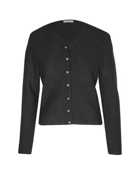 Trachten Strickjacke Slim Fit ANNA schwarz S damen