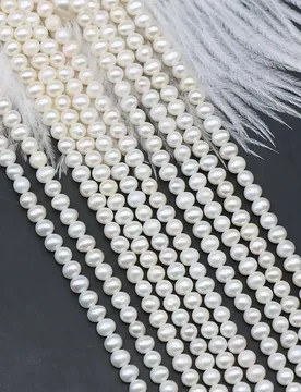 Mm High-quality Freshwater Threadless Punch Pearl loose Bead Irregular Round Shape Women's Necklace Bracelet Jewelry Material - Aliexpress - FashionsVida