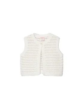 Boboli Gilet 303107 Chemical White 5 Années Fille