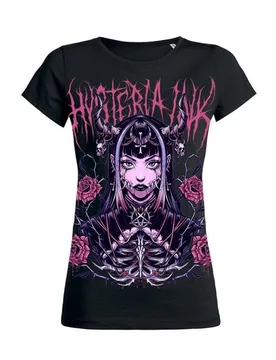 Anime T-Shirt - Corredor Mask Girlie Tee - S bis 3XL - für Damen - Größe M - schwarz - Frauen - female - Hysteria Ink - FashionsVida