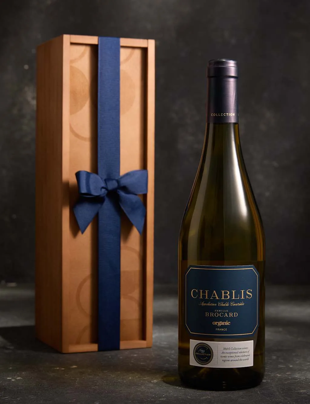 Collection Organic Chablis White Wine Gift - M&S Hampers - FashionsVida