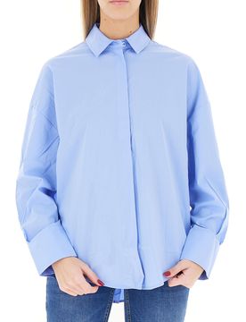 Camicia misto cotone LIU JEANS CELESTE 42