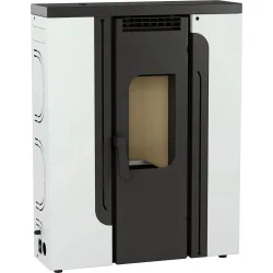 Estufa de Pellet Pasillo BP-300 Blanco- Interior en Vermiculita
