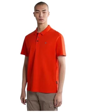 Napapijri polo rosso ciliegia Ealis