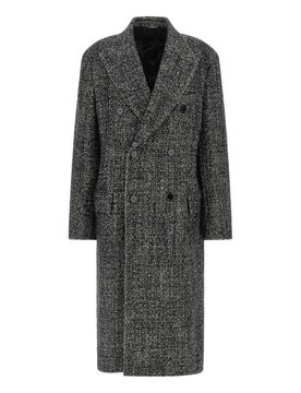 Cappotto in lana Boucl