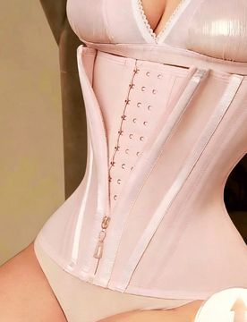 Pieza Faja reductora con cremallera, moldeador corporal de alta compresión para mujer, control de cintura y abdomen tipo colombiano