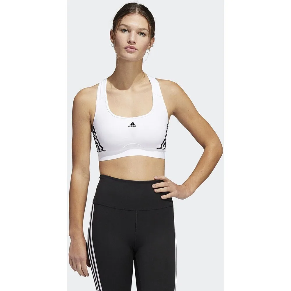 Top de mujer Powerreact Training Medium-Support 3 bandas - Adidas - FashionsVida